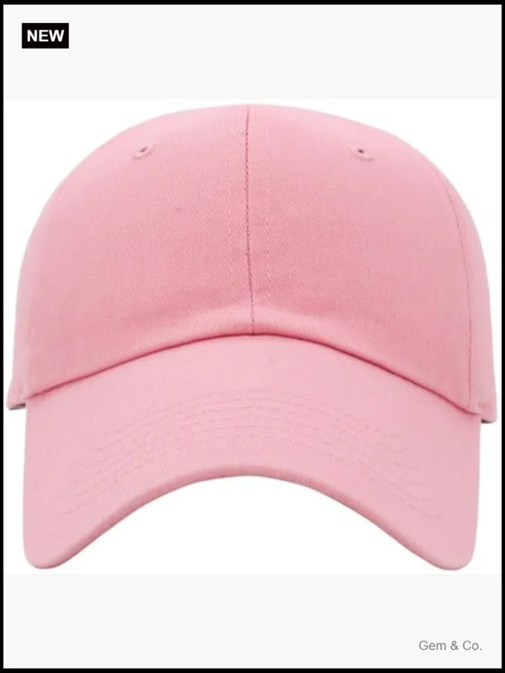 Unisex Classic Low Crown Adjustable Baseball Cap Dad Hat Cotton